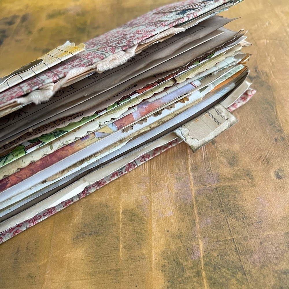 Tall Slim Junk Journal handmade distressed - Picture 3 of 10
